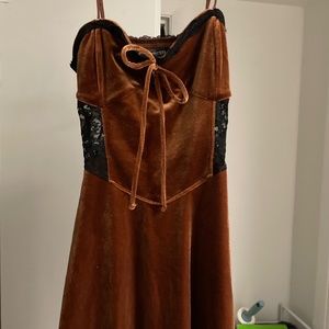 *NWT* XS Velvet Mini Dress